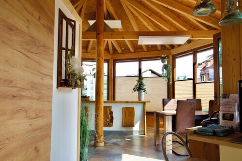 Bright, lovingly decorated vacation apartment on the outskirts of the village. Pet friendly!