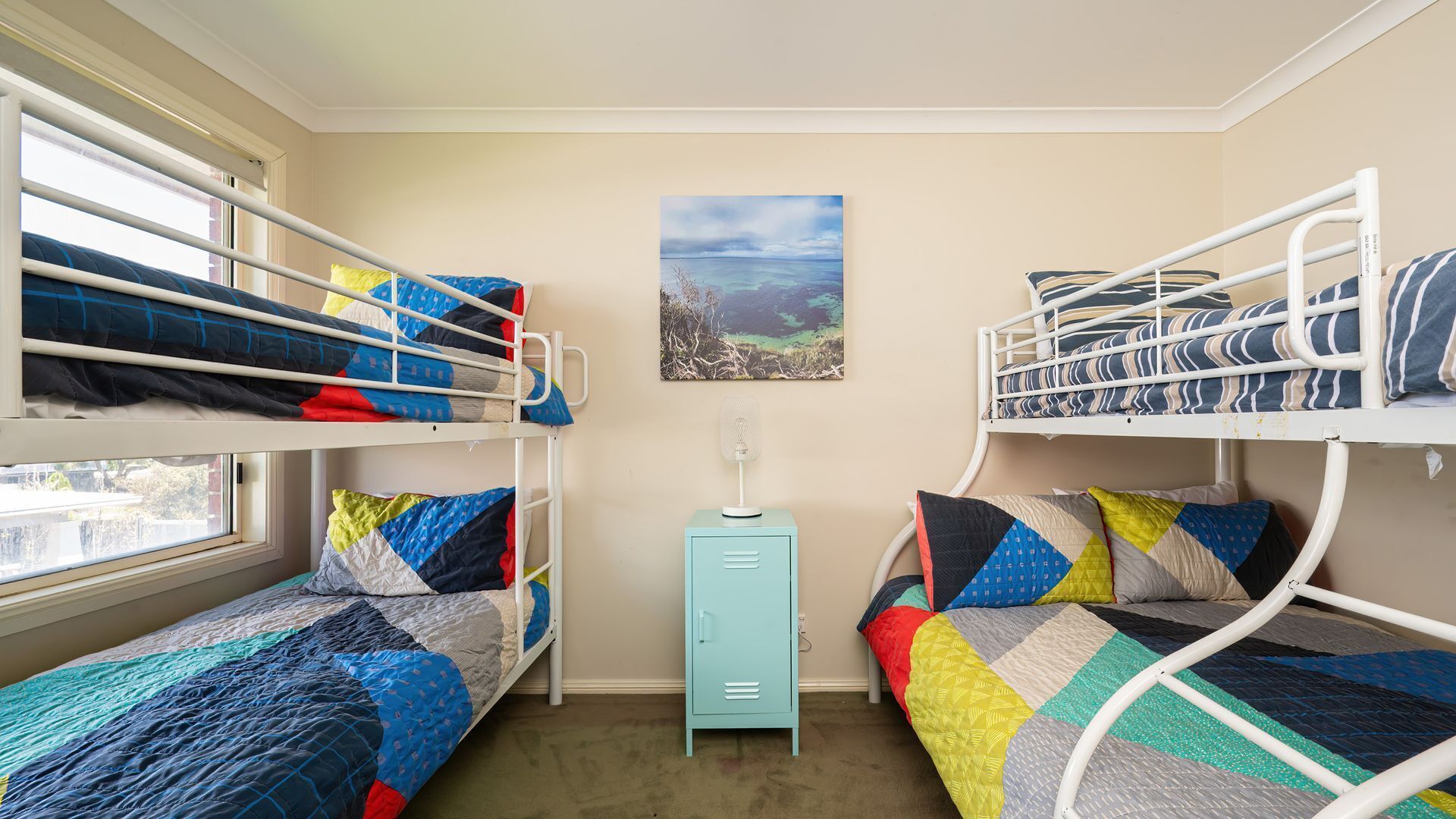 5 bedrooms, desk, iron/ironing board, travel cot
