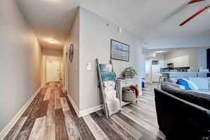 Condo, Multiple Beds, Balcony, Ocean View (Beach, Please!) | Living area | 42-inch flat-screen TV with digital channels - Beach, Please! (Panama City Beach)