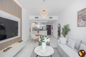 Standard Apartment, Balcony, City View | Living area