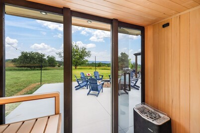 Sauna, theatre, game room, gym, EV charger hot tub, firepit ,baby accommodations