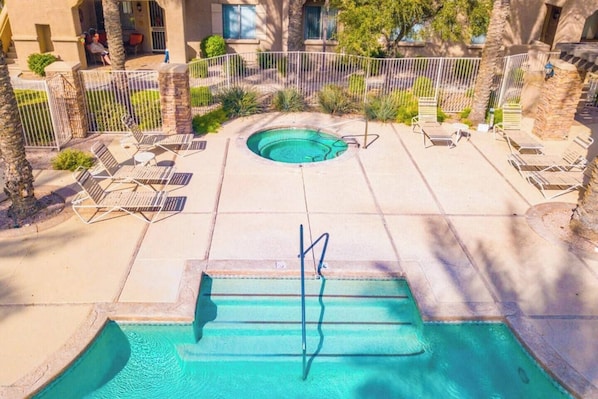 A heated pool