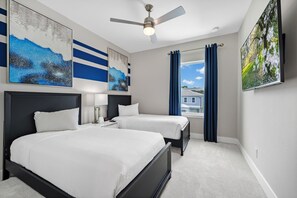 3 bedrooms, in-room safe, iron/ironing board, free WiFi