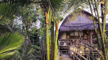 Vue depuis lâhĂ©bergement