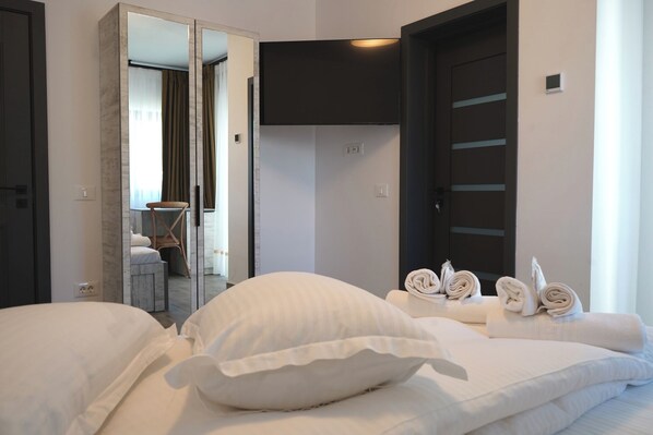 Classic Double Room, Balcony, Mountain View | Desk, laptop workspace, iron/ironing board, free WiFi - Pensiunea Sâhla (Campulung Moldovenesc)