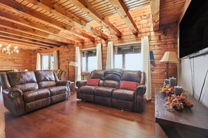 Televisión, chimenea