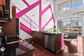 Fridge, microwave, oven, stovetop - 2BR Loft Steps from Shops & Eats (Atlanta)