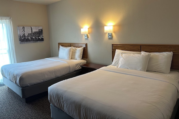 Standard Double Room, 2 Queen Beds | Laptop workspace, iron/ironing board, cribs/infant beds, rollaway beds