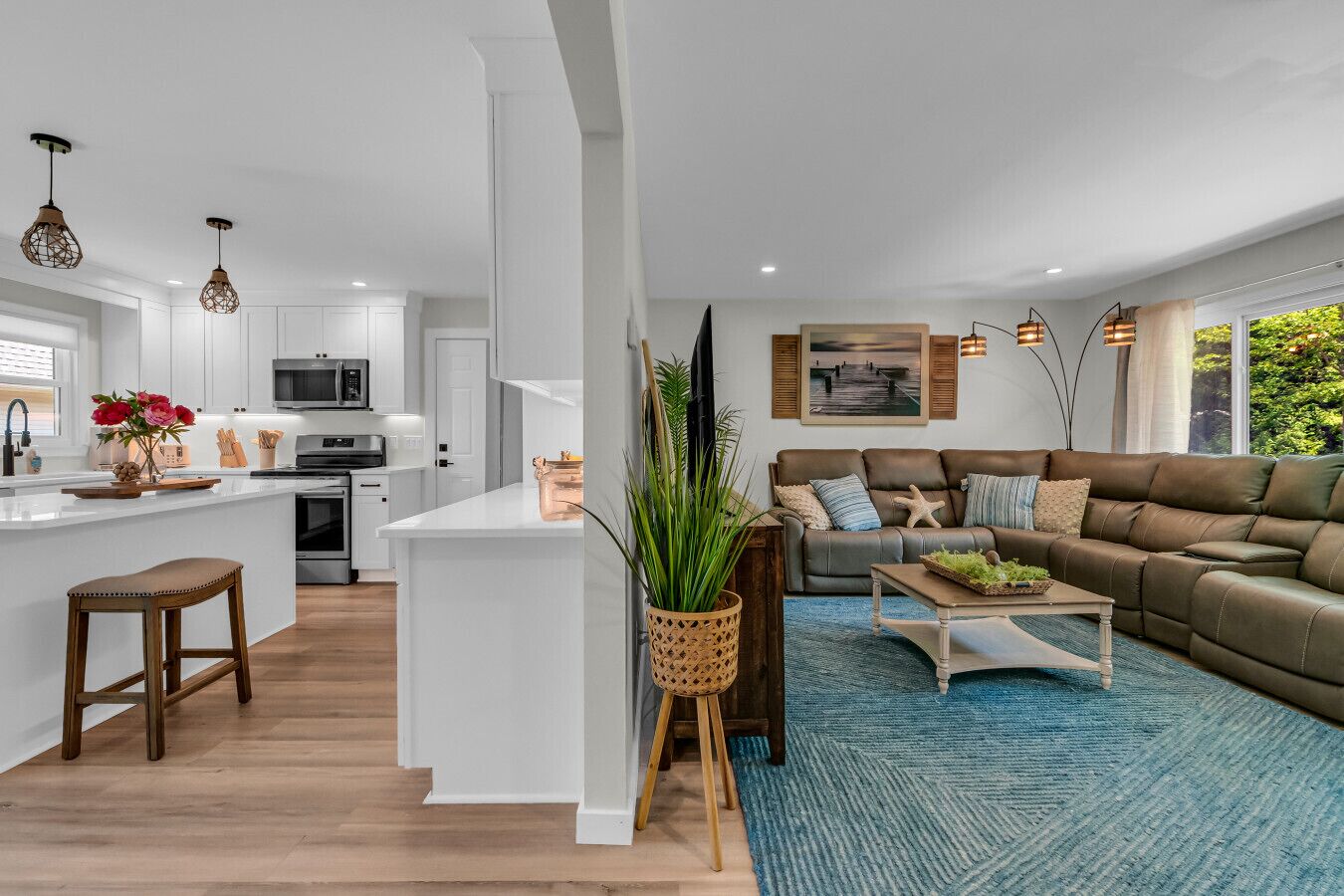 Télévision, cheminée