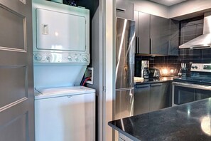 Design Condo, Patio, Mountain View | Laundry - 120 Algonquin Unit 7 (Mont-Tremblant)