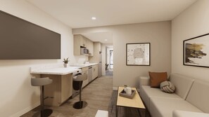 Desk, laptop workspace, free WiFi