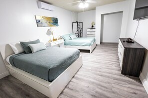 4 bedrooms, desk, travel crib, free WiFi