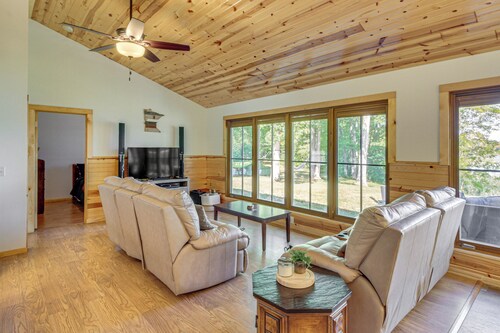 Long Lake Cabin on 7 acres w/ Fire Pit & More!