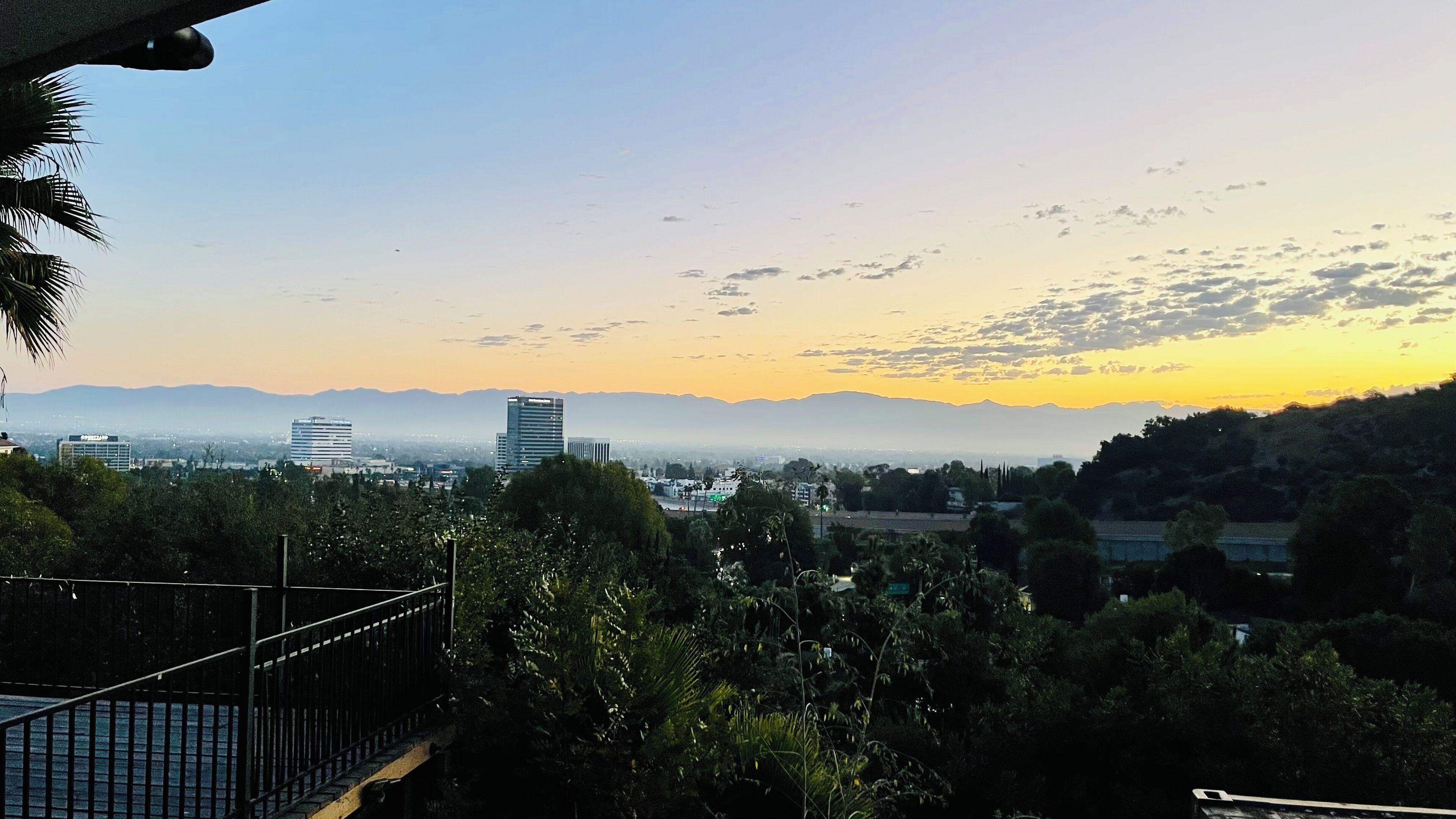 Blick von der Unterkunft