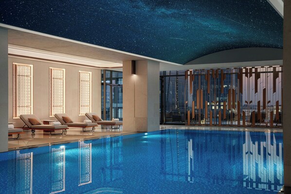 Indoor pool, seasonal outdoor pool