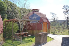 Majoituspaikan julkisivu