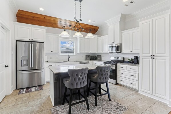 Microwave, oven, stovetop, dishwasher