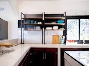 Deluxe-Apartment, 4 Schlafzimmer, Stadtblick | Eigene Küche