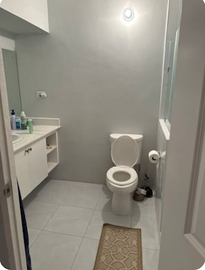 Towels, soap, toilet paper