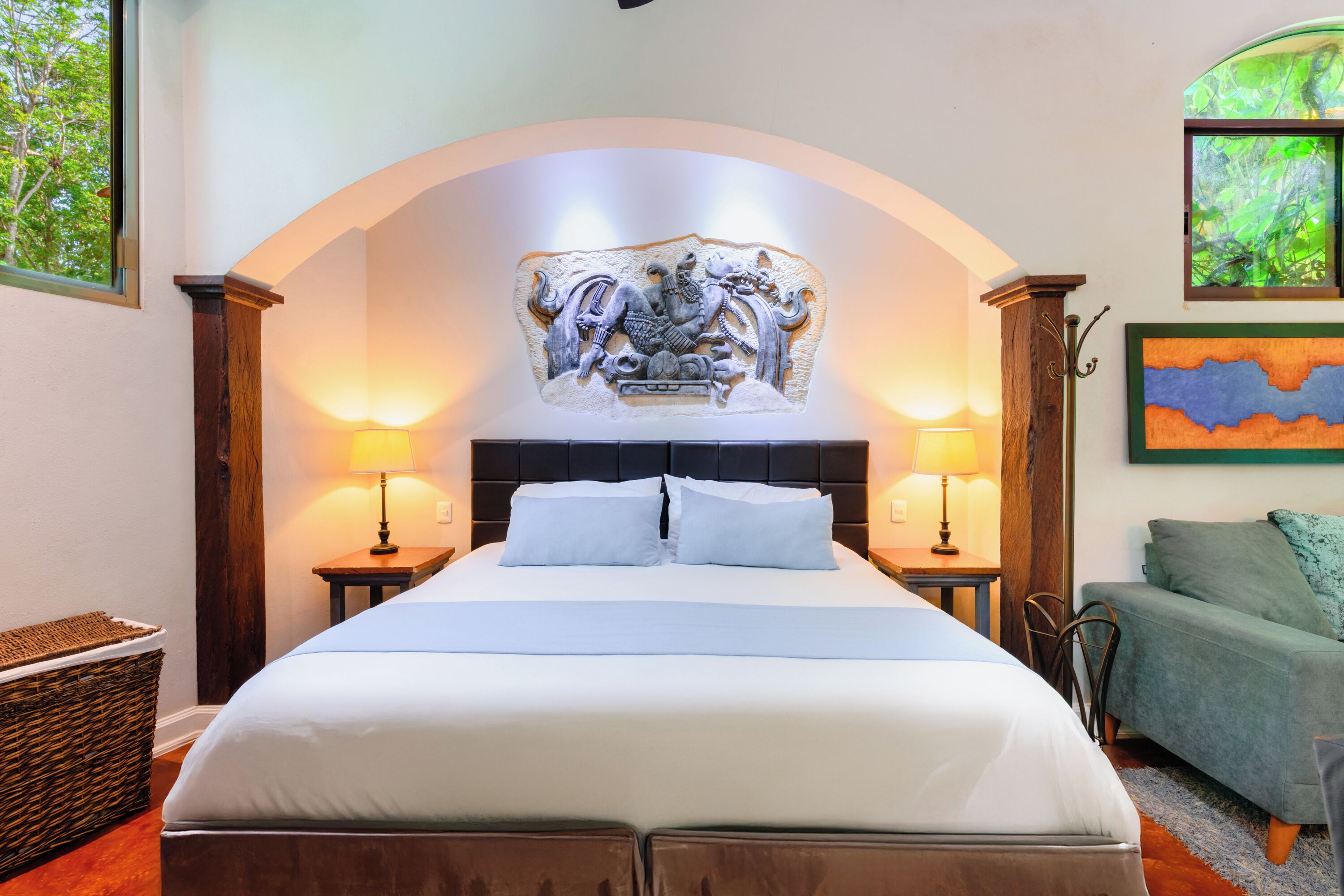 Suite Studio Deluxe, 1 très grand lit, salle de bains attenante, vue jardin | Literie de qualité supérieure, couette en duvet d'oie, minibar