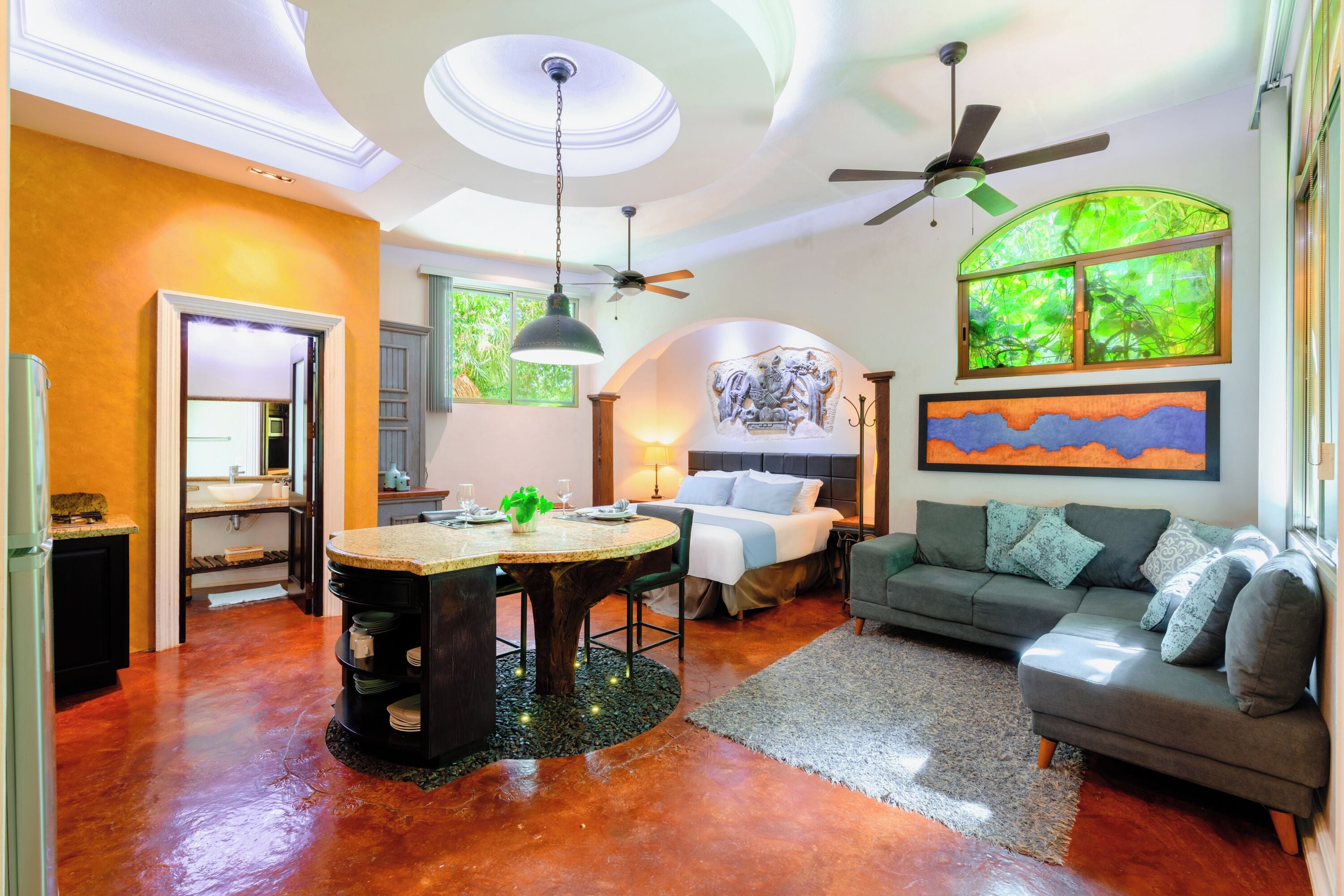 Deluxe Studio Suite, 1 King Bed, Ensuite, Garden View | View from room