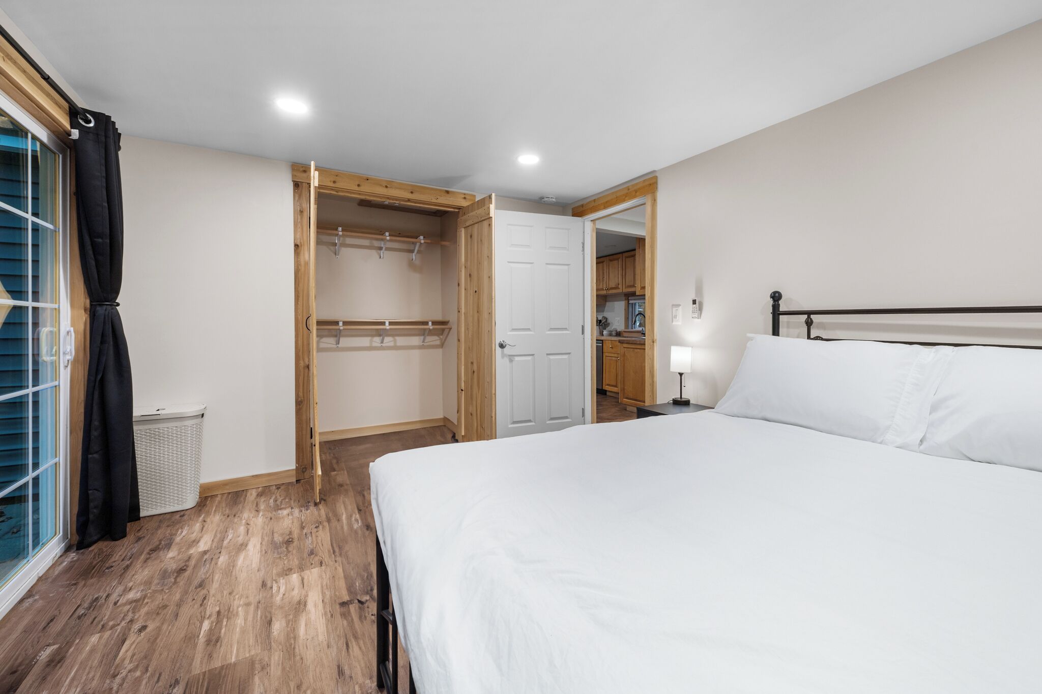 1 bedroom, travel crib, WiFi, bed sheets