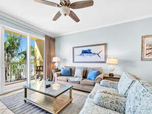 公寓客房, 多張床 (Calypso 1-202) | 起居區