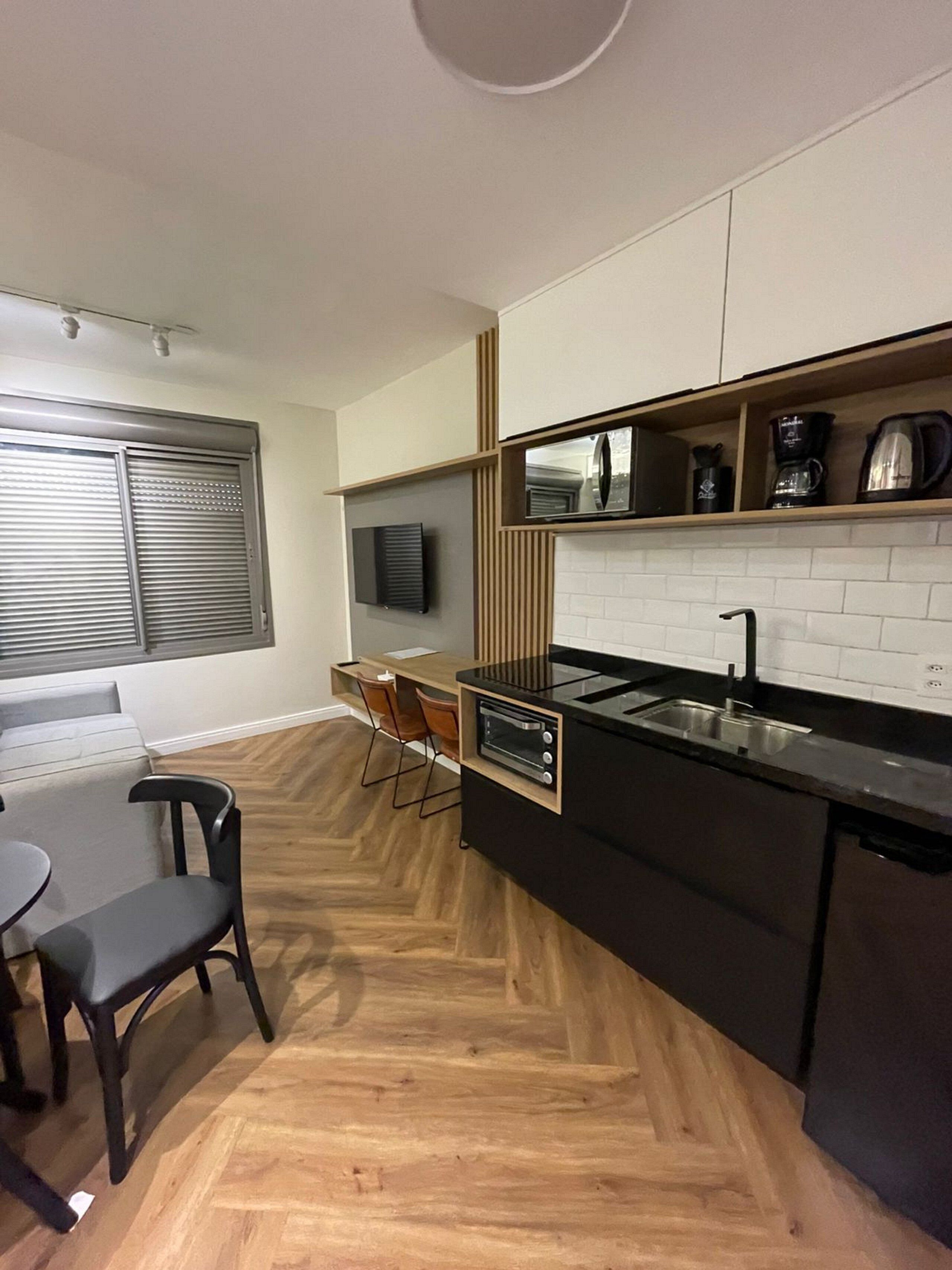 Apartment | Private kitchen | Fridge, stovetop, cookware/dishes/utensils