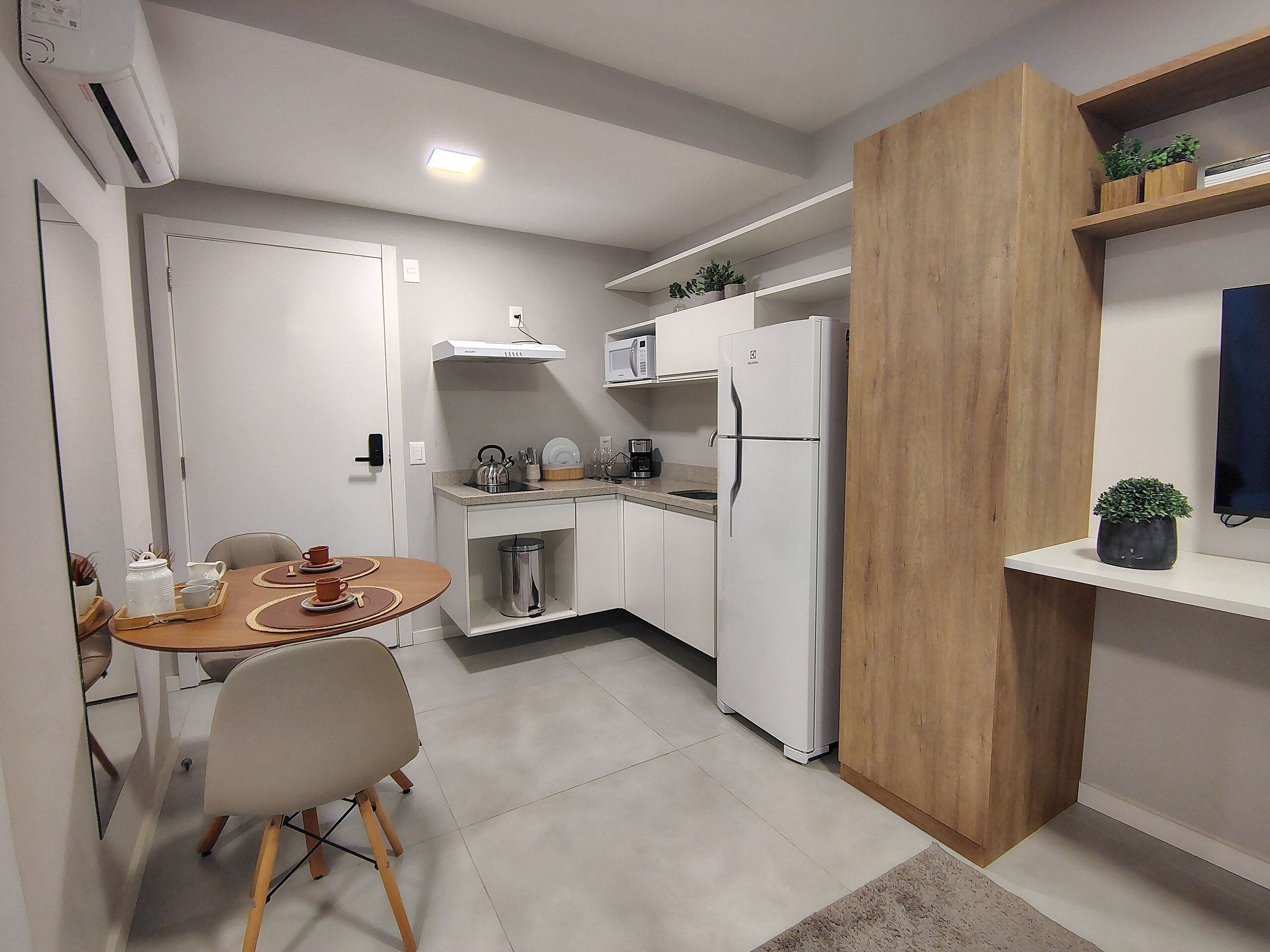 Apartment | Private kitchen | Fridge, stovetop, cookware/dishes/utensils