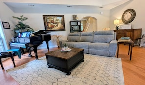 TV, fireplace - Serenity Springs! Luxury Retreat w/ Arcade, Pool, Sports & Chef's Kitchen (Greenbrier)