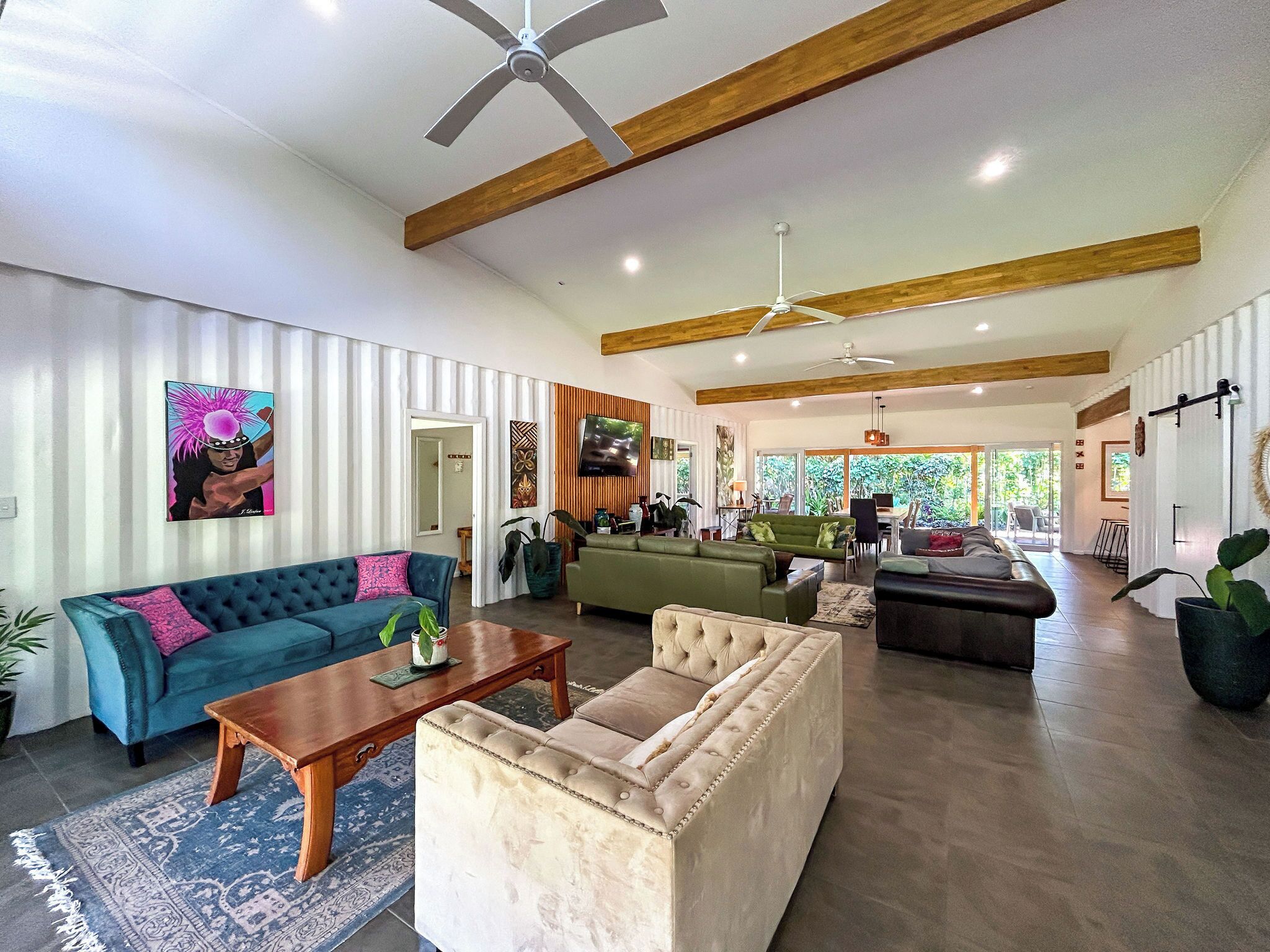 スーペリア ヴィラ 3 ベッドルーム 冷房 | リビング エリア