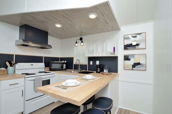 Microwave, oven, stovetop