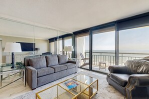 TV - Stunning beachfront condo in The San Luis Resort with spa & pool - steps to sand (Galveston)