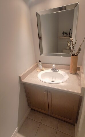 Towels, soap, toilet paper