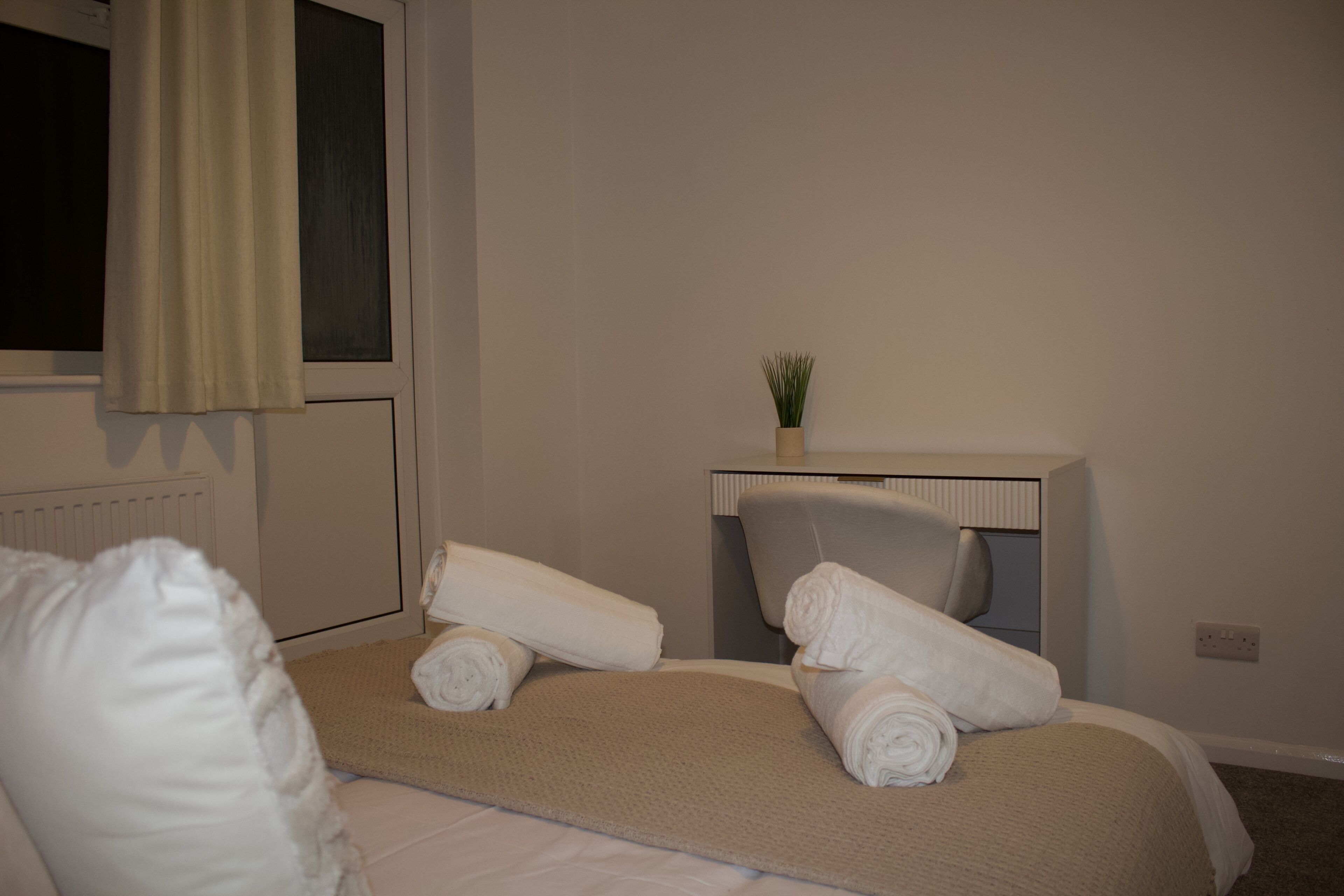 2 間臥室、熨斗/熨衣板、免費有線上網、床單