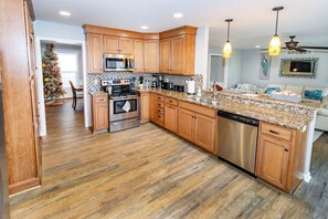 Microwave, oven, stovetop, dishwasher