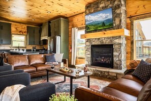 Televisión, chimenea, videojuegos y libros 