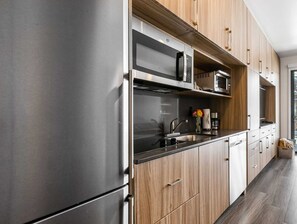 Fridge, microwave, stovetop, dishwasher - Canyon Haus 231 | Studio & Pet Friendly | Valley View | Heated Pool | Hot Tub (Park City)