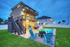 House (Multiple Bedrooms) | Interior - 2 Homes, Sleeps 22 Steps to the Beach, Private Pool, Fire Pit, Balcony Views (Port Aransas)