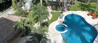 Four Bedrooms and large private pool steps from Paradise Beach