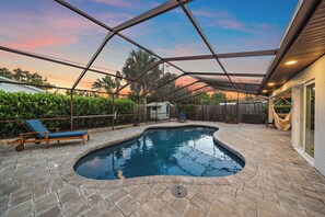 A heated pool