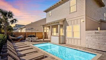 A heated pool