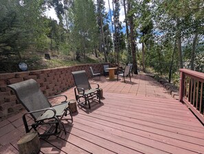 Terrace/patio - Welcoming 4-bedroom townhome in Fraser with amazing view and private  hot tub (Fraser)