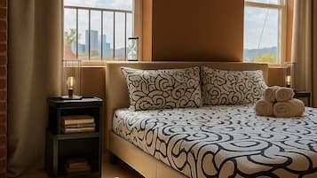 1 soverom, strykejern/-brett, internettilgang og sengetøy