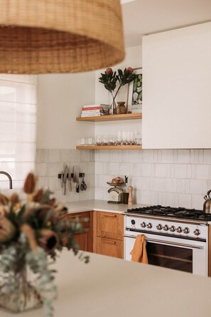 Fridge, oven, stovetop, dishwasher