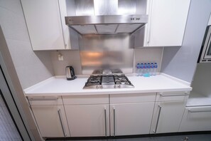 Superior Apartment, 3 Bedrooms, Balcony, City View | Private kitchen