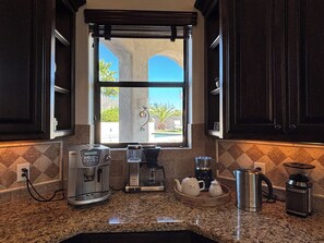 Microwave, oven, stovetop, dishwasher