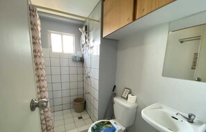 Bidet, Handtücher, Seife, Toilettenpapier