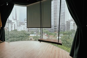 全景開放式套房, 1 張加大雙人床, 城市景 | 城景