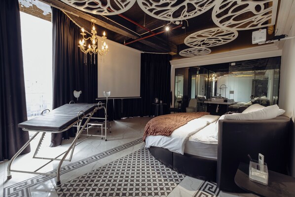 Studio Suite phong cách cổ điển, 1 giường cỡ queen, quang cảnh thành phố | Truy cập Internet không dây miễn phí 